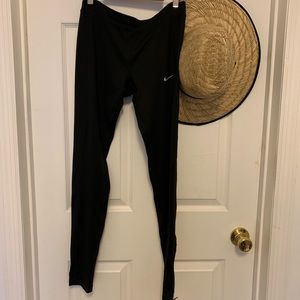 Nike dri-fit running leggings with ankle zip